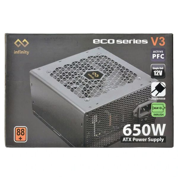 Nguồn máy tính Infinity ECO 650W V3 ( Single Rail 12V)