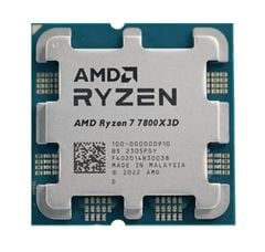CPU AMD Ryzen 7 7800X3D ( 8 NHÂN 16 LUỒNG / 4.2 - 5.0 GHz / 104MB / RADEON VEGA 2 GRAPHICS ) NEW TRAY