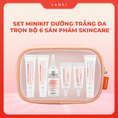 Bộ Minikit Dưỡng Trắng Chuyên Sâu LANCI trọn bộ 6 sản phẩm (10ml x6)