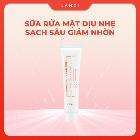 Minisize Sữa Rửa Mặt Dịu Nhẹ LANCI Sakura Cleanser 10ml