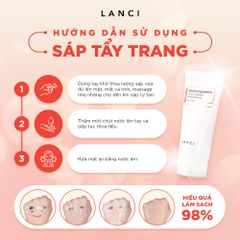 Combo Làm Sạch Chuyên Sâu LANCI Sạch Mướt (Sáp tẩy trang 100g + Sữa rửa mặt 100g)