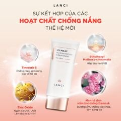 Bộ đôi Sáp tẩy trang 100ml và Sữa chống nắng 50ml LANCI combo làm sạch và chống nắng