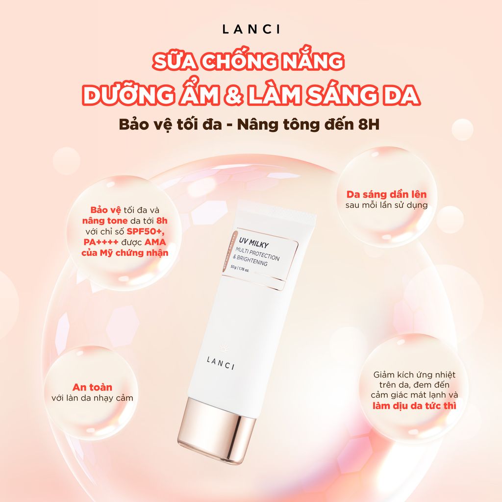 Sữa Chống Nắng Hạ Nhiệt LANCI UV Milky 50g