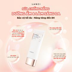 Bộ đôi Sáp tẩy trang 100ml và Sữa chống nắng 50ml LANCI combo làm sạch và chống nắng