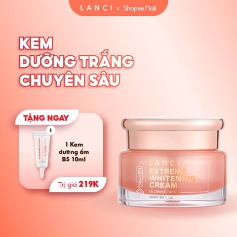 Kem Dưỡng Trắng Da LANCI Extreme Whitening Cream Glowing Skin MelaB3 50ml