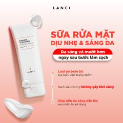 Combo Làm Sạch Kép LANCI Double Cleasing Sạch Mướt Mềm Mịn (Sáp tẩy trang 100g + Sữa rửa mặt 100g)