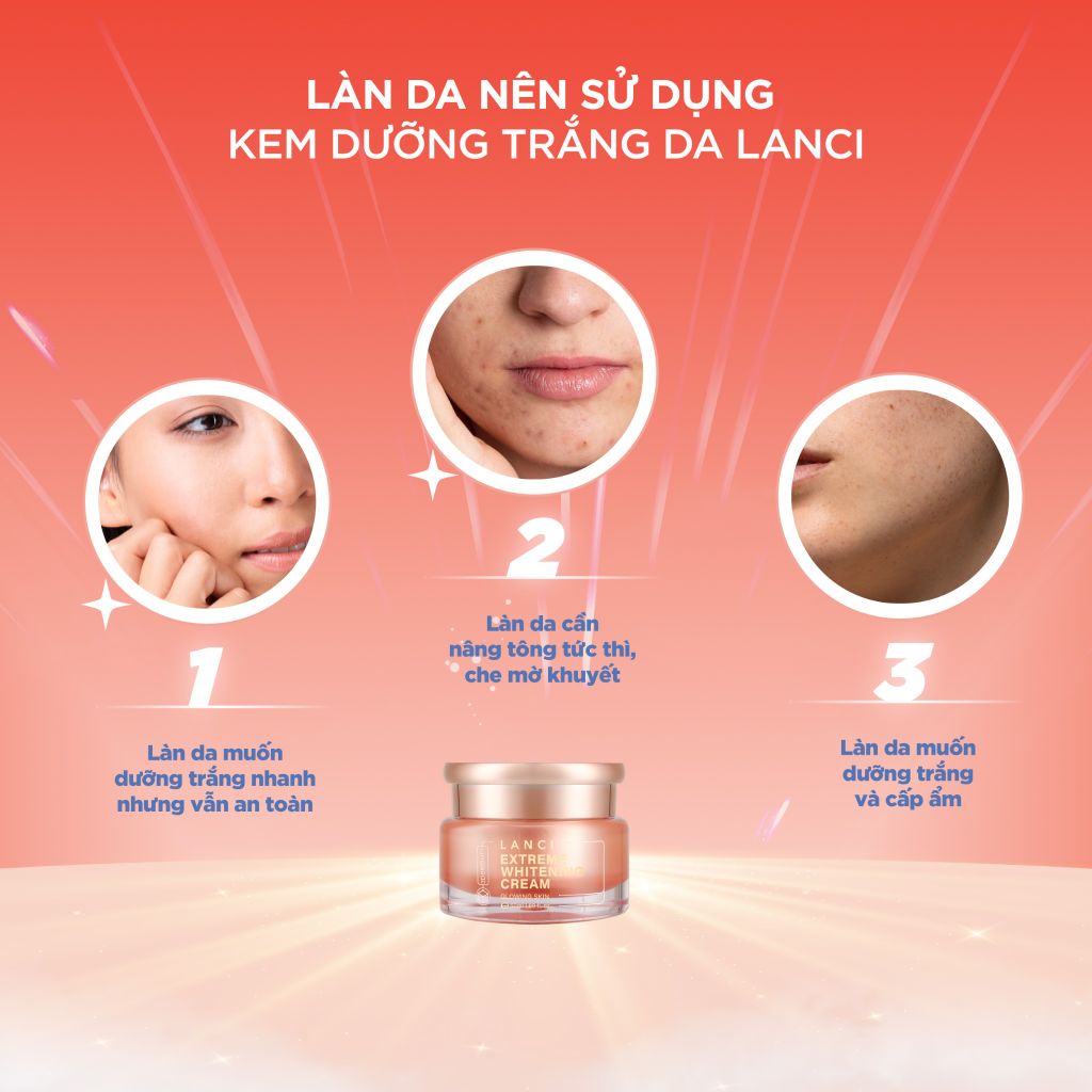 Kem Dưỡng Trắng Da LANCI Extreme Whitening Cream 50ml