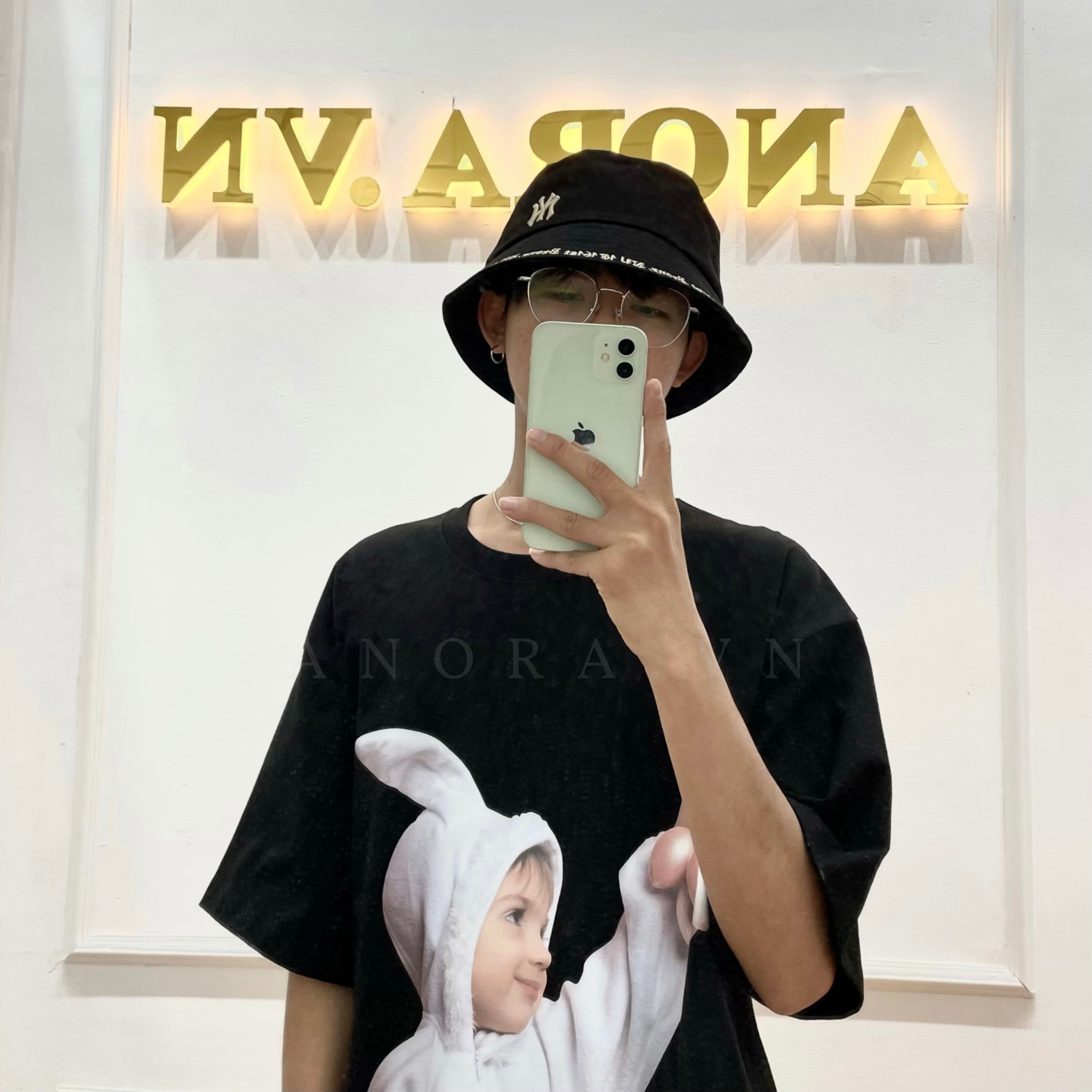 mlb gothic bucket hat