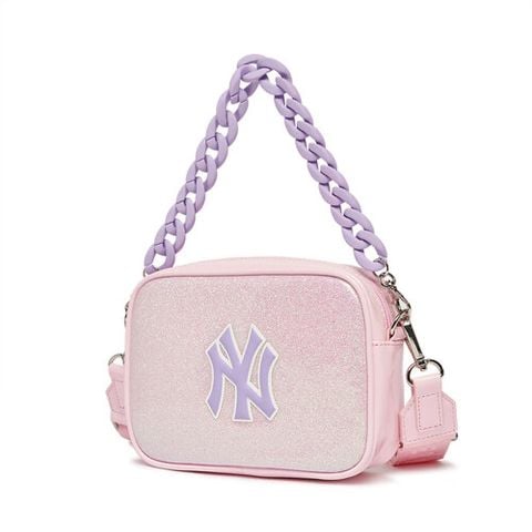 MLB DIA Monogram Jacquard New York Yankees Mini Cross Bag Crossbody Bag -  Black