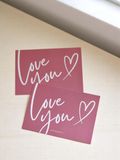  Thiệp Love you hồng 