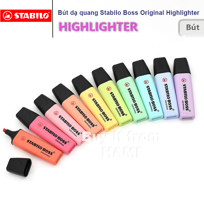 Bút dạ quang Stabilo Boss Original Highlighter - Pastel Colors – Họa cụ HAMI