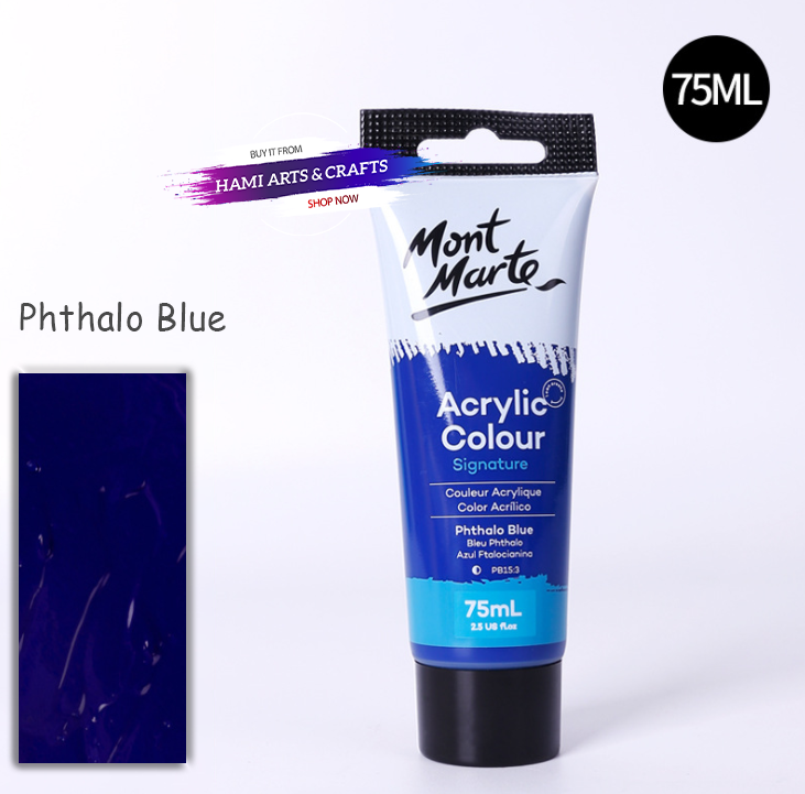  Màu Acrylic Mont Marte Tuýp 75ml - Bảng màu 2 lẻ 