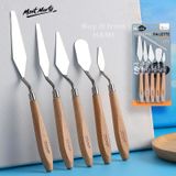  Bộ 5 Bay Trộn Màu Thép Không Gỉ Mont Marte - Studio Palette Knife Set 5pce 