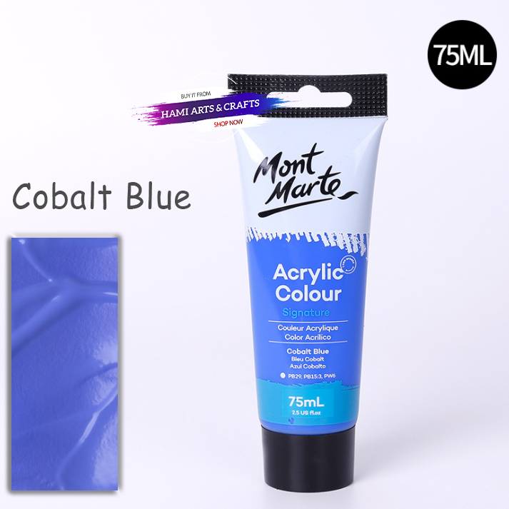  Màu Acrylic Mont Marte Tuýp 75ml - Bảng màu 2 lẻ 