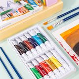  Màu Acrylic dạng tuýp 12ml Deli - 12/24 màu - 1 hộp - EC12 