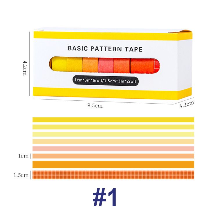  Bộ 8 cuộn Washi Tape theo chủ đề SA08 trang trí scrapbook, sổ tay planner,.. [ 065 ] 