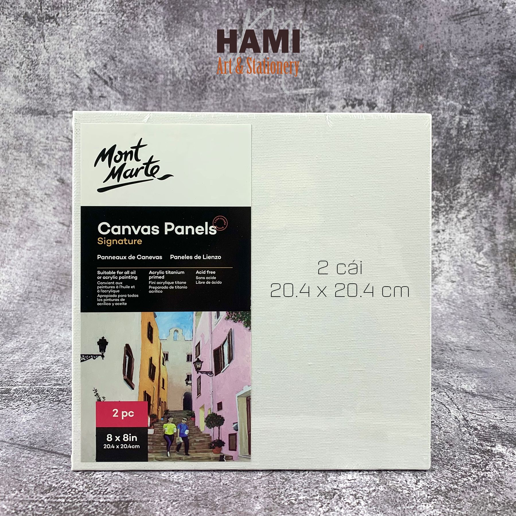 Canvas Mont Marte, Canvas Panels Mont Marte, can vas ép Họa cụ HAMI
