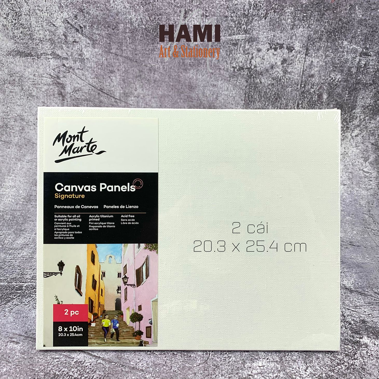 Canvas Mont Marte, Canvas Panels Mont Marte, can vas ép Họa cụ HAMI