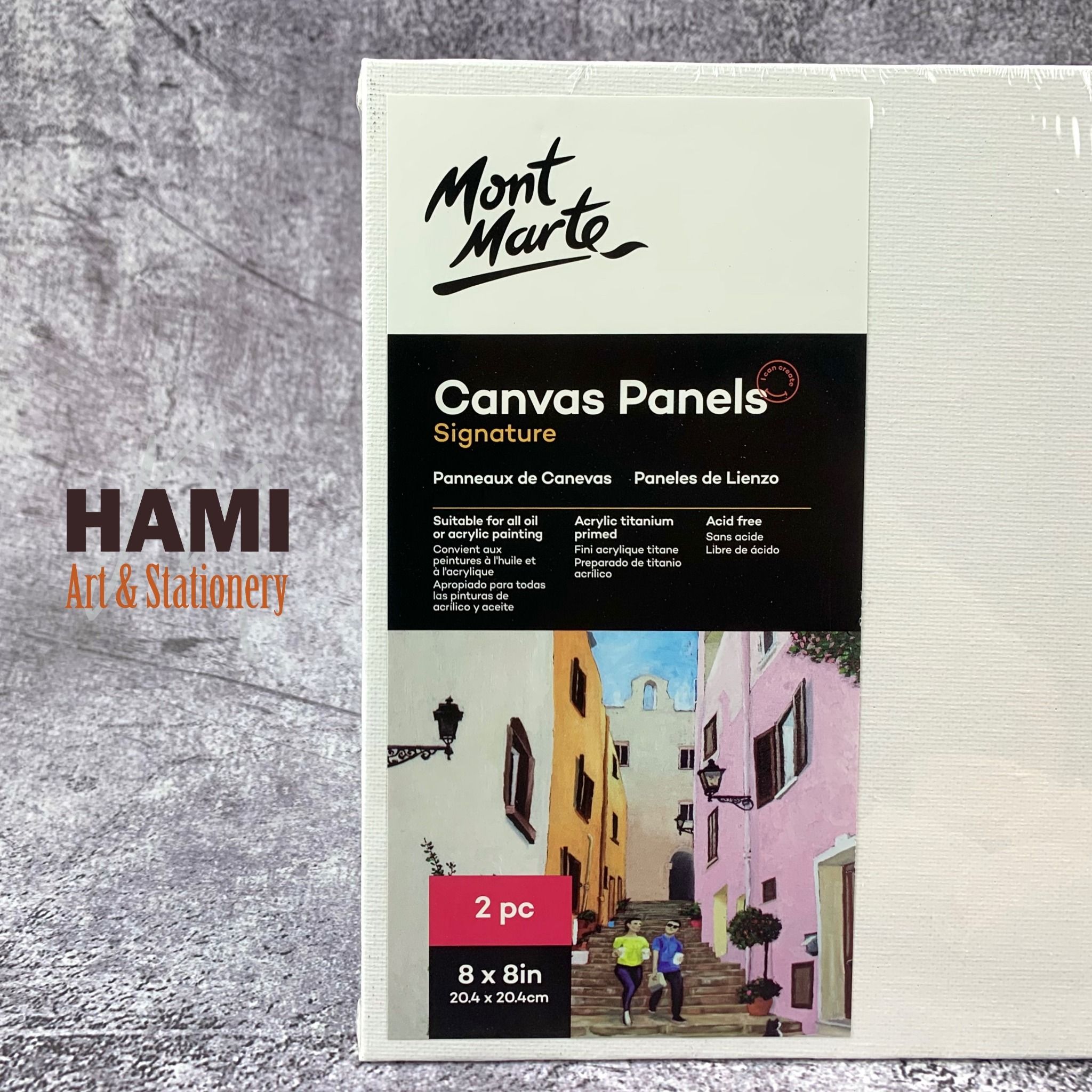 Canvas Mont Marte, Canvas Panels Mont Marte, can vas ép Họa cụ HAMI