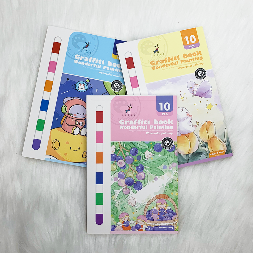  Tập Vẽ Màu Nước Mini – Tự Do Sáng Tạo Mọi Lúc Mọi Nơi TRT06 