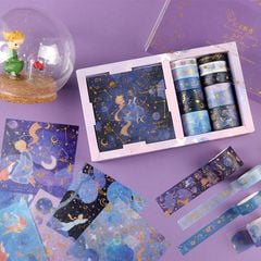  Washi tape bộ ánh nhũ GALAXY cuộn trang trí sổ tay… [ 072 ] 