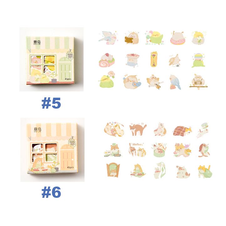  Sticker chủ đề động vật siêu dễ thương trang trí sổ tay, scrapbook, planner,... [ 092 ] 