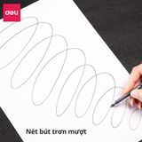  Bút bi nước mực gel bấm nhiều màu 0.5mm Deli xinh xắn nhanh khô viết đều trơn tru lâu hết mực chất lượng cao EG118 