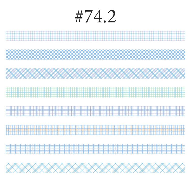  Washi tape tone pastel set 8 cuộn trang trí sổ tay, planner, scrapbook, bullet journal… [ 074 ] 