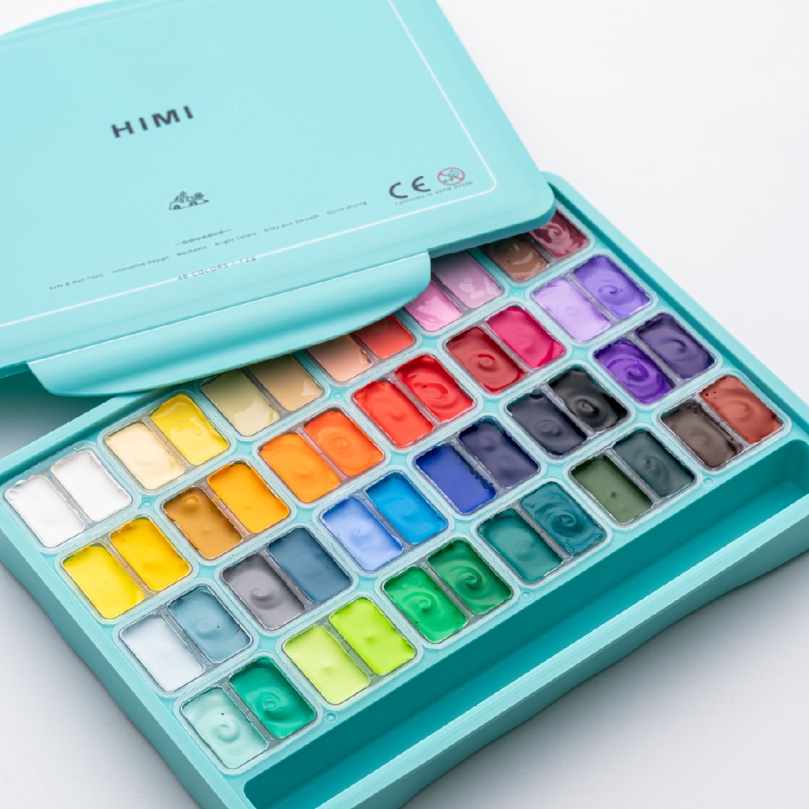 Màu Gouache HIMI Twin Split Cup 36/48 Màu New 2023 Họa cụ HAMI