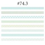  Washi tape tone pastel set 8 cuộn trang trí sổ tay, planner, scrapbook, bullet journal… [ 074 ] 