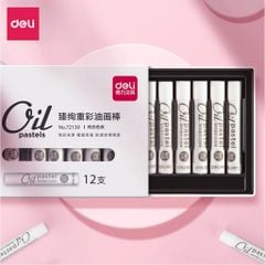  Bút sáp dầu màu trắng Deli - 72130 