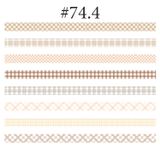  Washi tape tone pastel set 8 cuộn trang trí sổ tay, planner, scrapbook, bullet journal… [ 074 ] 