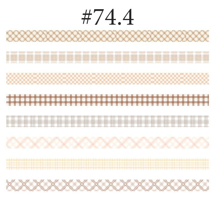  Washi tape tone pastel set 8 cuộn trang trí sổ tay, planner, scrapbook, bullet journal… [ 074 ] 