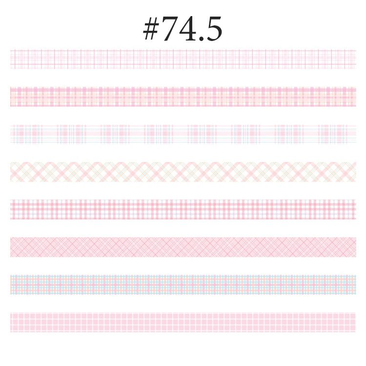  Washi tape tone pastel set 8 cuộn trang trí sổ tay, planner, scrapbook, bullet journal… [ 074 ] 