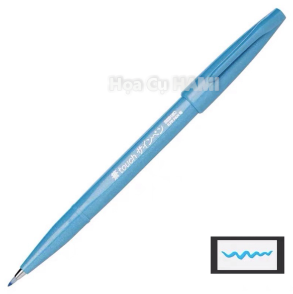  Bút viết thư pháp Pentel Fude Touch Brush Sign Pen 12 màu cơ bản 