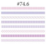  Washi tape tone pastel set 8 cuộn trang trí sổ tay, planner, scrapbook, bullet journal… [ 074 ] 