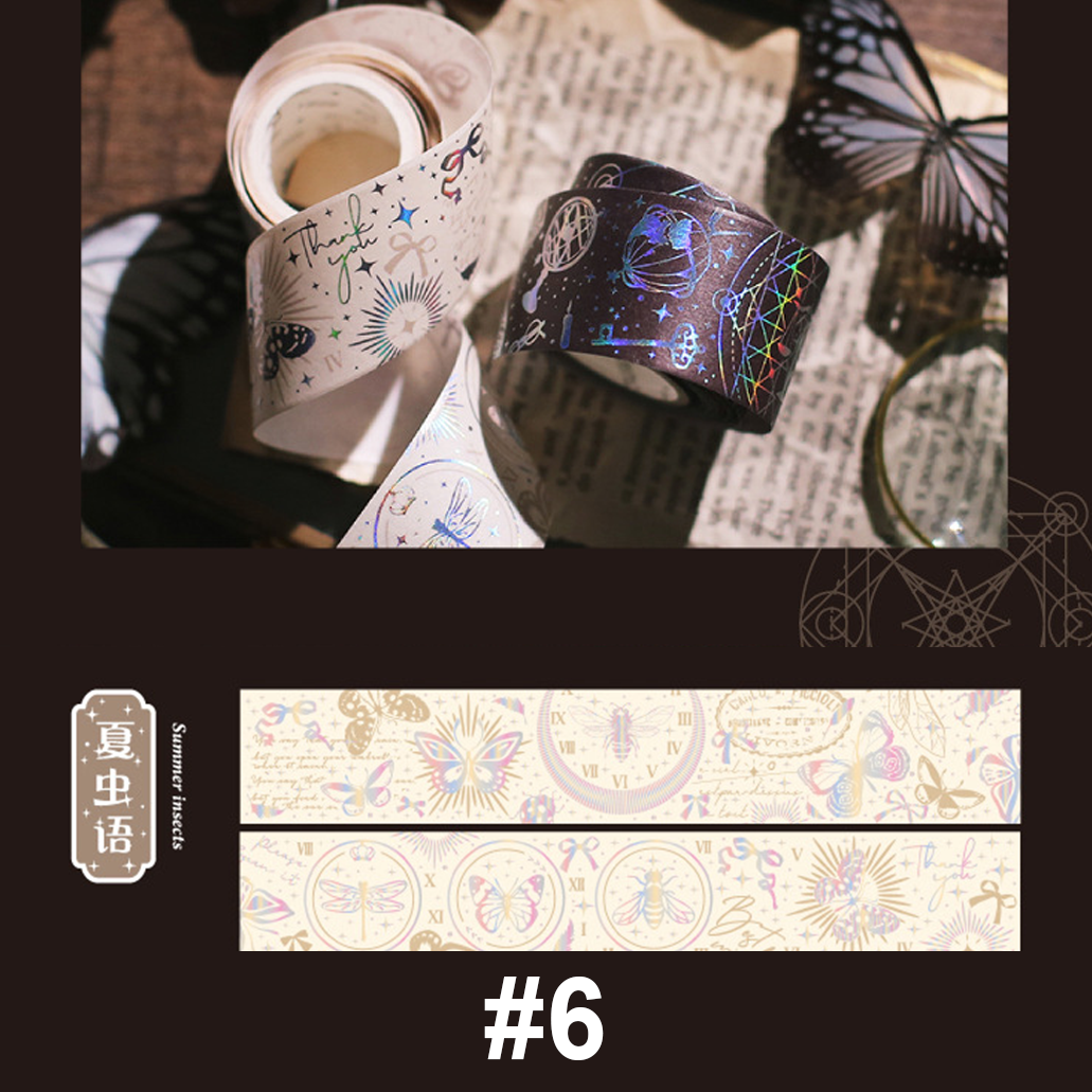  Washi tape ánh nhũ GALAXY cuộn trang trí sổ tay… [ 071 ] 