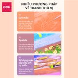  Bút sáp dầu cao cấp Deli - 12/24/36 Màu - 72133 