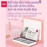  Bút sáp dầu màu trắng Deli - 72130 