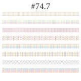  Washi tape tone pastel set 8 cuộn trang trí sổ tay, planner, scrapbook, bullet journal… [ 074 ] 