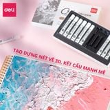  Bút sáp dầu màu trắng Deli - 72130 