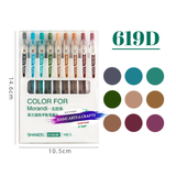  Bộ 9 bút gel màu MORANDI ngòi 0.5mm S619 