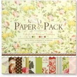  Giấy scrapbook 12inch, Giấy họa tiết Vintage 