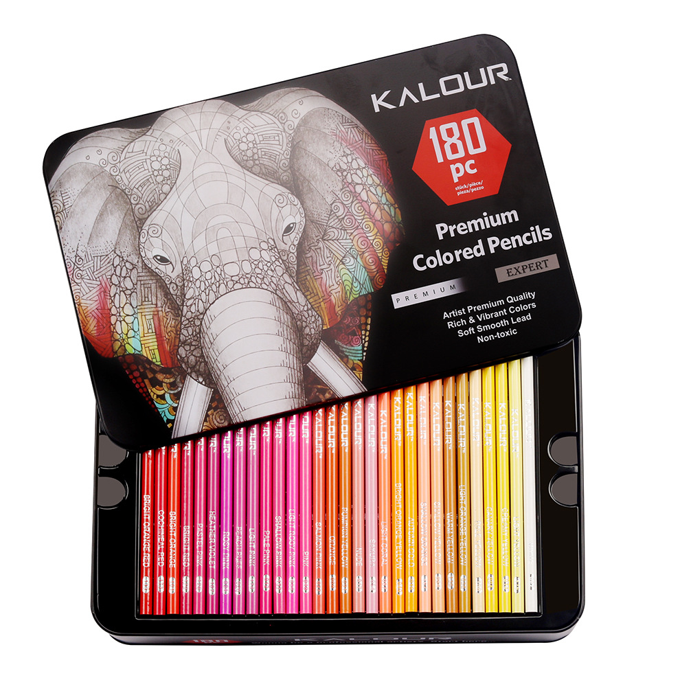 colores Premium 180 colores caja metalic