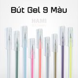  Bút bi nước mực gel bấm nhiều màu 0.8 mm nhanh khô viết đều trơn tru lâu hết mực chất lượng cao 