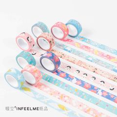  WASHI TAPE, Băng Keo Giấy Chủ Đề Nhật Bản [ 001 ] 