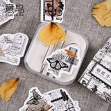  Hộp 45 Miếng Dán Sticker Retro Trang Trí Sổ Thiệp [ 162 ] 