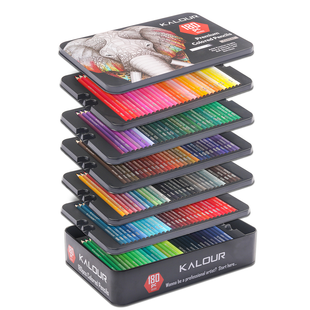 colores Premium 180 colores caja metalic