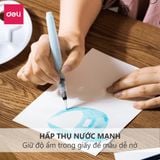  Giấy Vẽ Màu Nước Deli - 300gsm Tệp 16 tờ, dày dặn, độ loang tốt thích hợp với nhiều kỹ thuật - EC270 