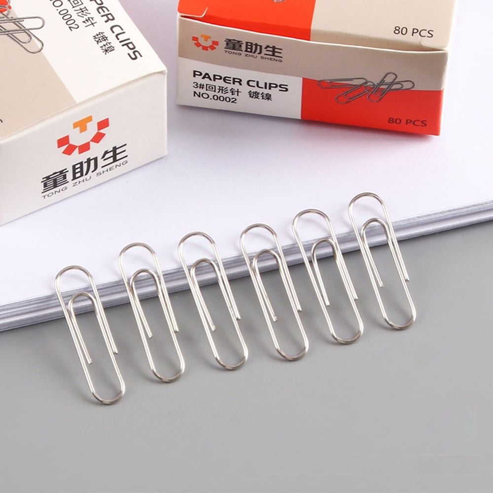  Hộp 80 ghim giấy kim loại tiện dụng 28mm - Set ghim kẹp giấy đa năng cho văn phòng 
